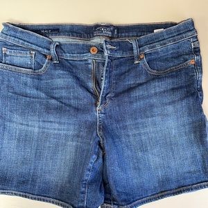Lucky brand roll up denim shorts